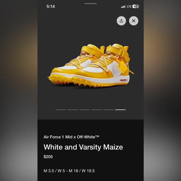 Off-White Silver and Gold Sneakers